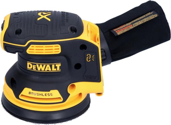 Productafbeelding DeWalt DCW 210 N Accuschuurmachine 18 V 125 mm Brushless + 1x accu 2.0 Ah + 1x Toolbrothers SP (Excentrische schuurmachine)