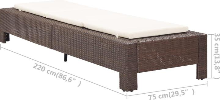 Immagine prodotto vidaXL Sonnenliege (220 cm)