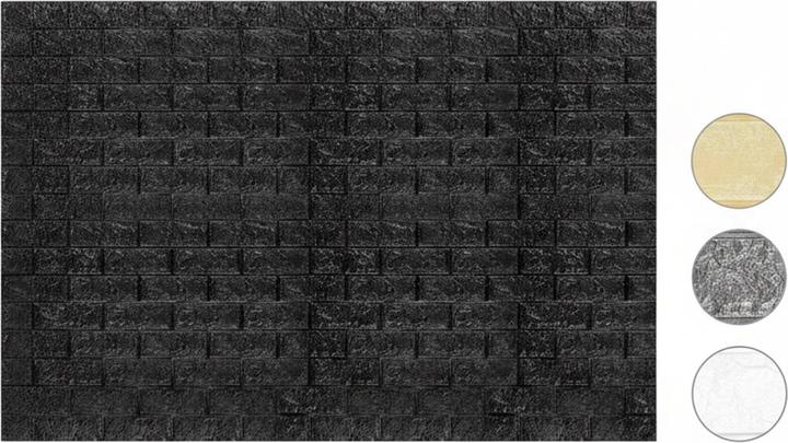 Actual product image Relaxdays Self-Adhesive Wall Panel Set (70 x 78 cm)