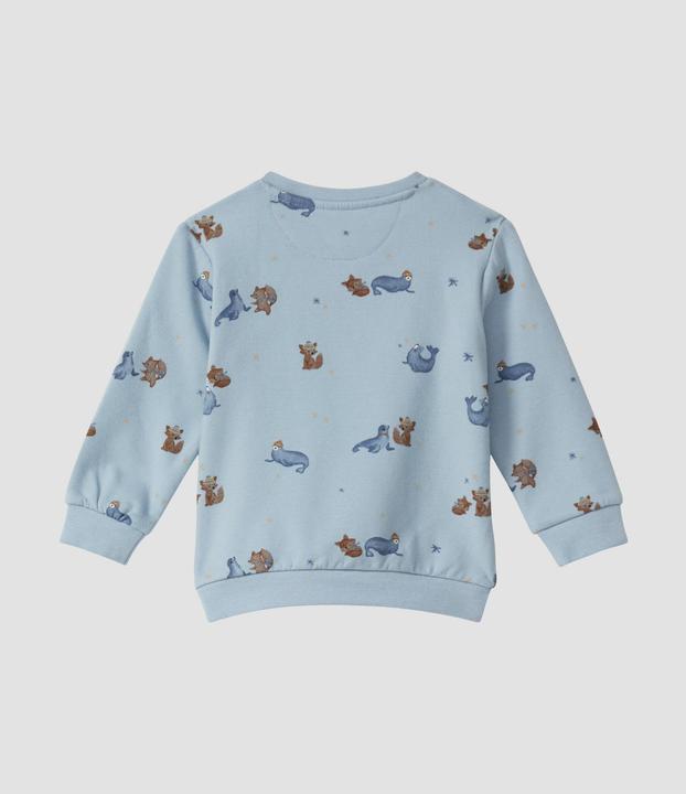 Produktbild s.Oliver Sweatshirt Sweatshirt mit All-over-Print, inside brushed (92)