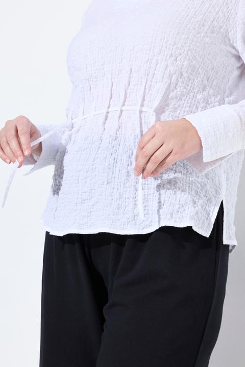 Produktbild Ulla Popken Tunika-Bluse, Raffung, V-Ausschnitt, Langarm (50, 52)