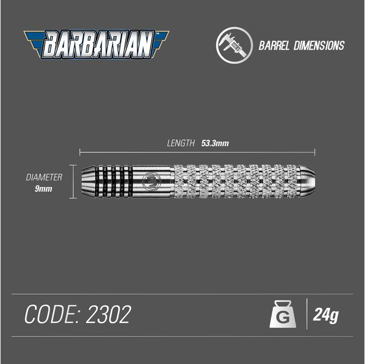 Image du produit Winmau Steeldarts Barbares (24 g)
