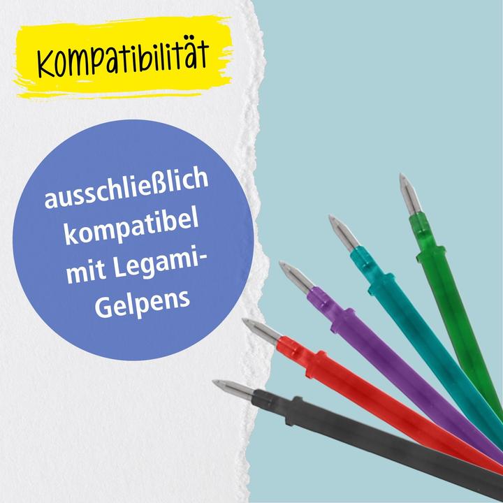 Image du produit Online 12er Pack Gel-Mine magiXX L radierbar, schwarz (Mine de gel, Noir, 0.70 mm)