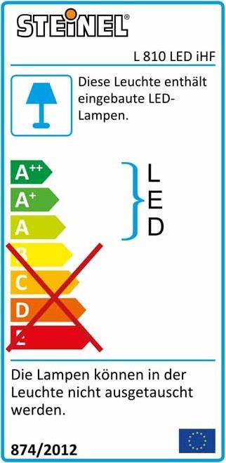 Etichetta energetica Steinel Lampada sensore Z-Wave L 810 (612 lm, IP44)
