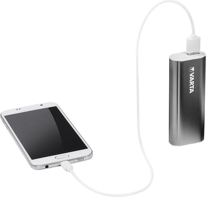 Actual product image Varta Powerbank 5200 mAh silver (5200 mAh, 19.24 Wh)