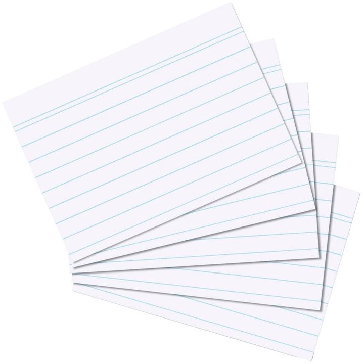 Herlitz Karteikarten (A6, 180 g/m², 100 x)