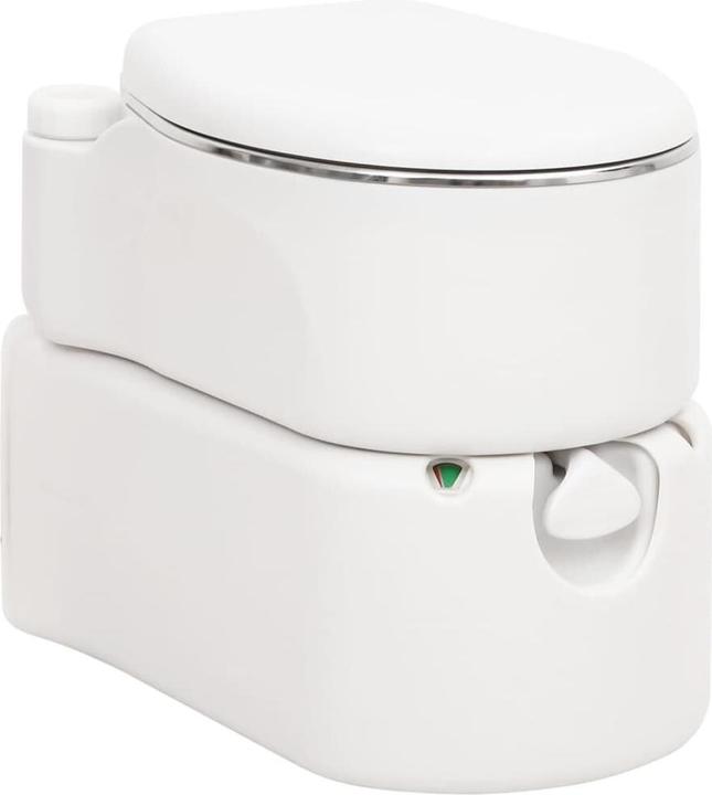 Immagine prodotto VidaXL Toilette da campeggio da incasso Bianca 24+17 L HDPE e Acciaio
