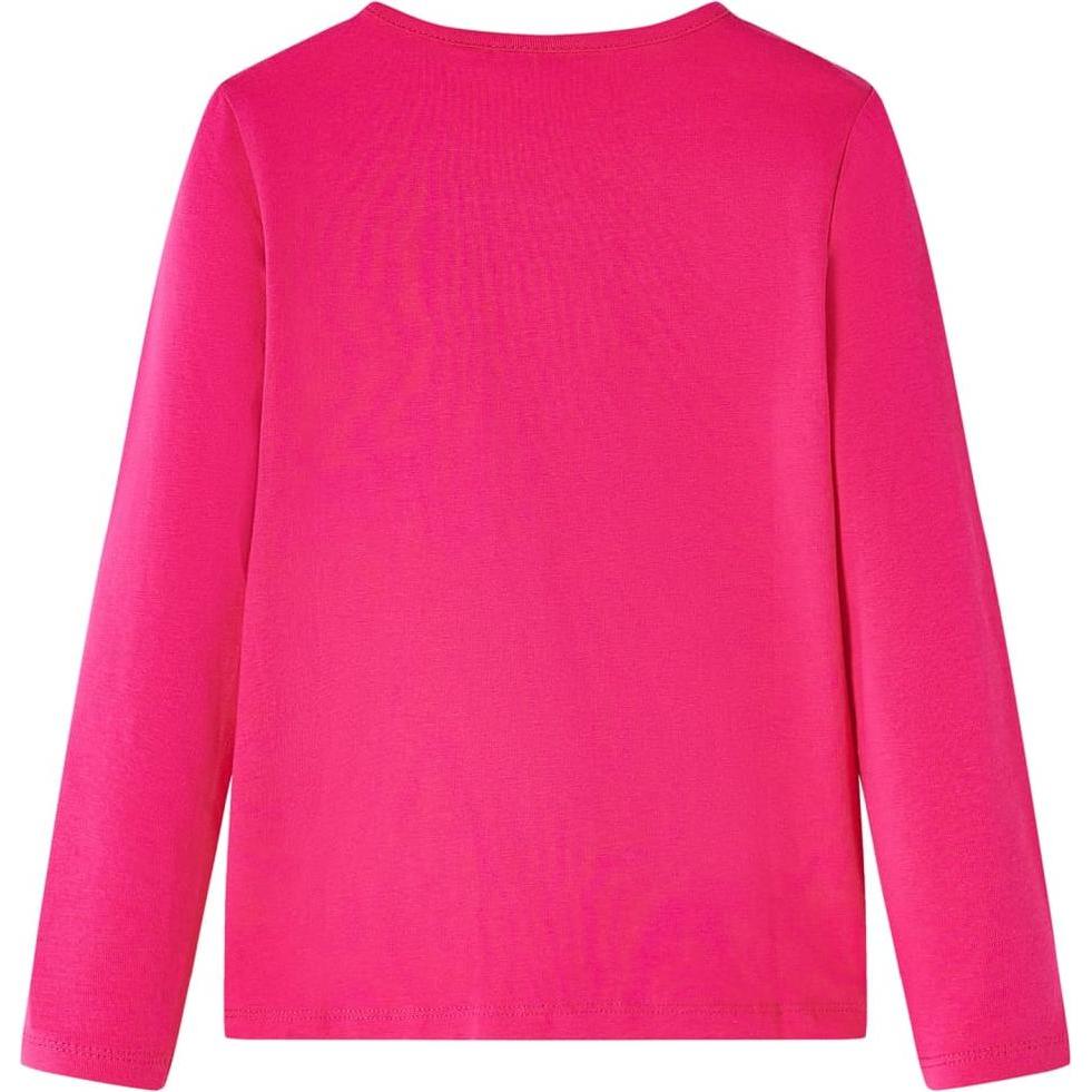 Thumbnail - VidaXL, Unisex, Shirt, Kinder-Langarmshirt Knallrosa 140,Material: 95 % Baumwolle, Rosa, (140)