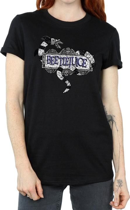 Produktbild Beetlejuice Sandwurm Logo Baumwolle Boyfriend TShirt (3XL)