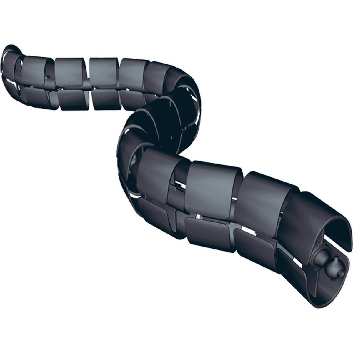 Bachmann, Kabelschutz + Kabelführung, Kabelschlange Premium schwarz RAL9005 (Kabelschlauch, 750 mm)