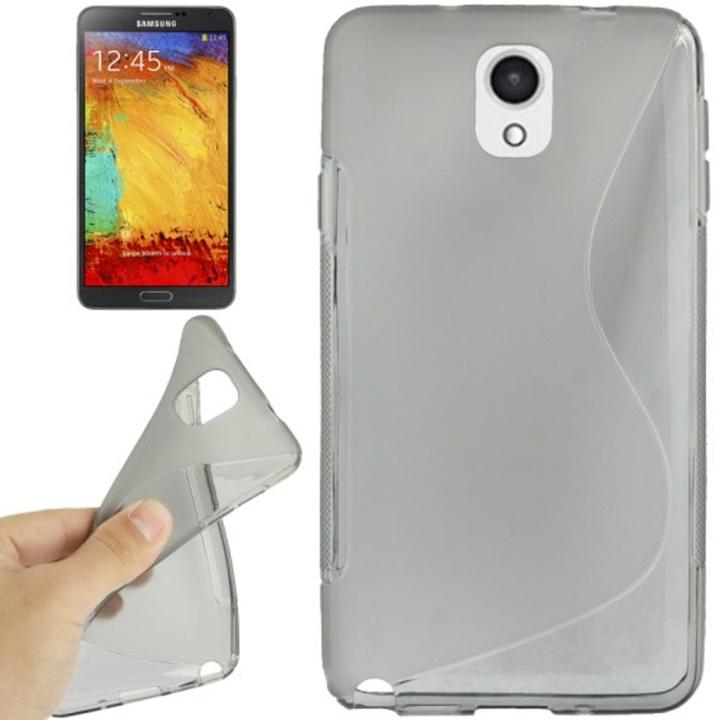 Produktbild König Design Handyhülle TPU Schutzhülle für Samsung Galaxy Note 3 grau (Samsung Galaxy Note 3)