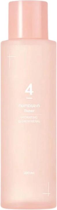 Numbuzin No.4 Hydrating Glow Mineral Toner with Thermal Water and Hyaluronic Acid (Gesichtswasser, 200 ml)