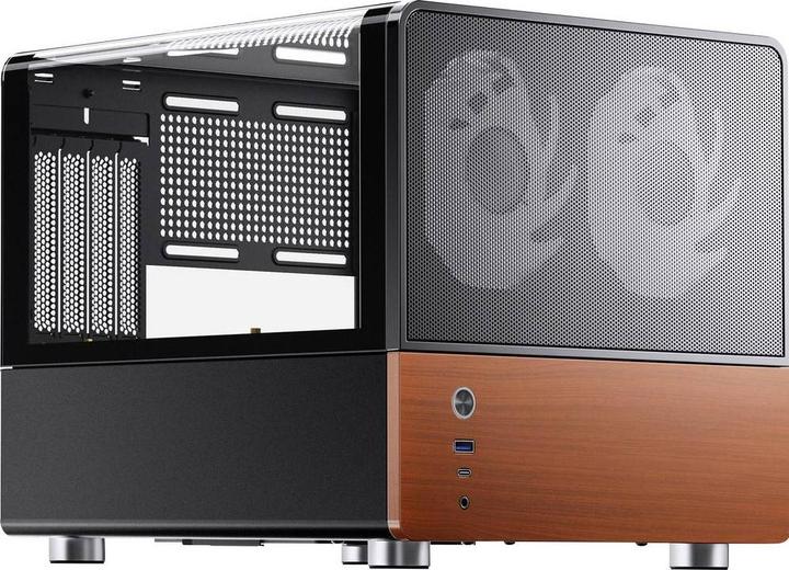 Jonsbo V12 PC-Gehäuse, Mini-Tower, Micro-ATX - schwarz (mATX)