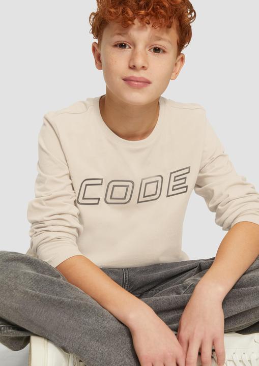 Produktbild S.Oliver T-Shirt Weiches Baumwoll-Longsleeve mit 3D-Print (170, 176)