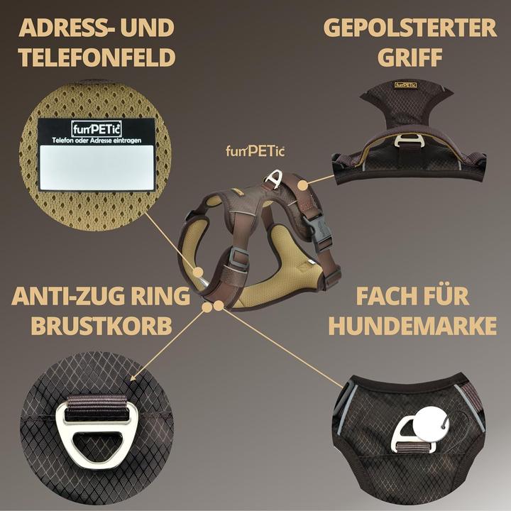 Image du produit Funpetic Anti-Zug Hundegeschirr - Essential (M, Chien)