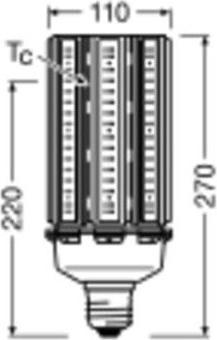 Produktbild Ledvance HQL LED P 11700LM 90W 827 E40 (E40, 11700 lm, 1 x)