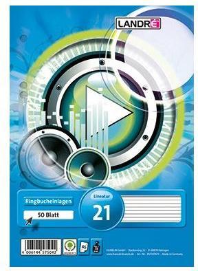 Actual product image Landré A5 loose leaf dividers