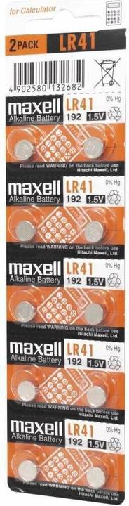 Actual product image Maxell LR41 (10 pcs., LR41, 28 mAh)