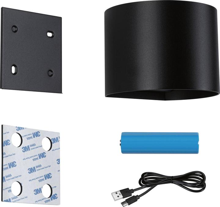 Image du produit Paulmann Akkuwandleuchte Nyora (330 lm, IP44)