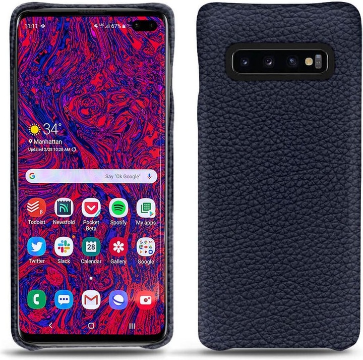 Actual product image Noreve Leather cover (Samsung Galaxy S10+)