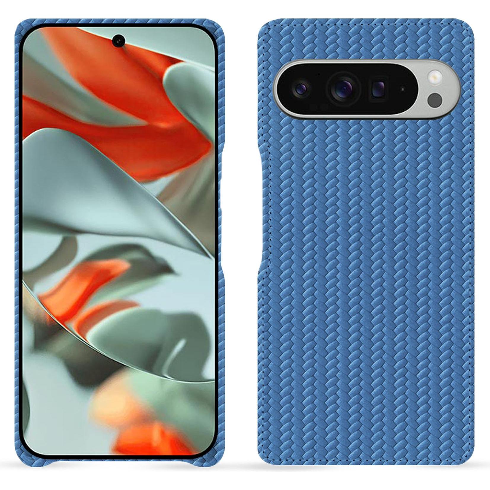 Noreve Lederschutzhülle (Google Pixel 9 Pro XL), Smartphone Hülle, Blau