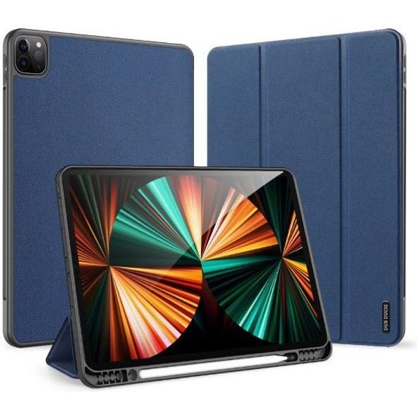 Dux Ducis Domo Tri-fold (iPad Pro 12.9 2021 (5. Gen), iPad Pro 12.9 2022 (6. Gen)), Tablet Hülle, Blau