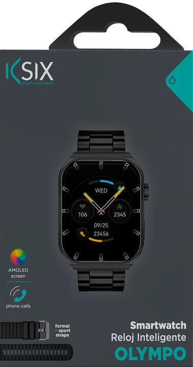 Image du produit KSIX Olympo smartwatch, AMOLED 1,96” display, 2 straps, 5 days aut., Sport and health modes, Calls