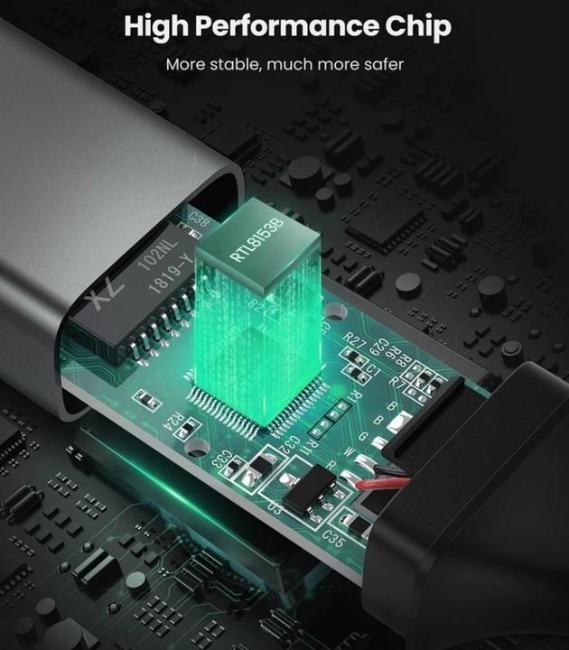 Actual product image Ugreen Gigabit Ethernet Adapter (USB-C 3.1 Gen 1, RJ45 (1x))