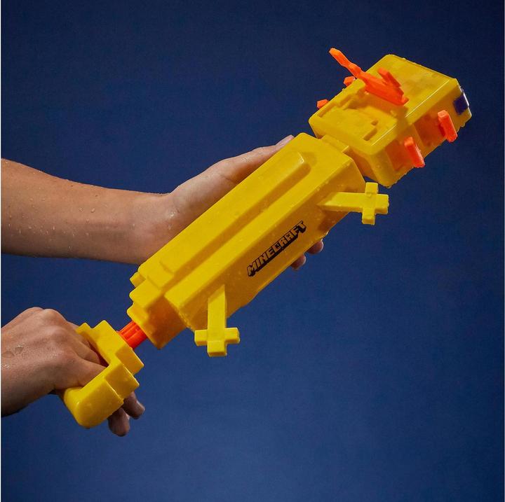 Produktbild Nerf Super Soaker Minecraft Axolotl Wasserblaster (Tank Integriert)
