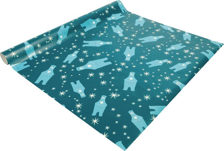 Actual product image Sigel Christmas wrapping paper "Polar bear with..." (1x)
