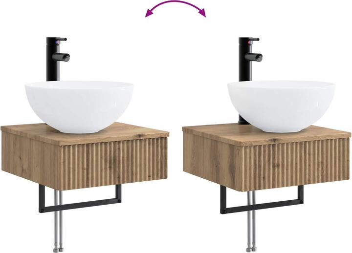 Actual product image vidaXL Wandmontiertes Waschbecken (405 mm, 410 mm)