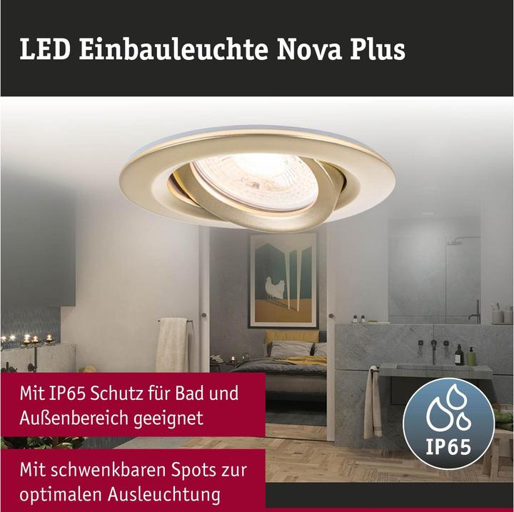 Produktbild Paulmann Einbauleuchte Nova (GU10, GU5.3)