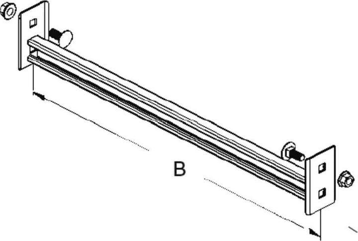 Actual product image Niedax NIE SPC86/1200 Rung for climbing trays 40x22x2mm W=1234mm 1 kN