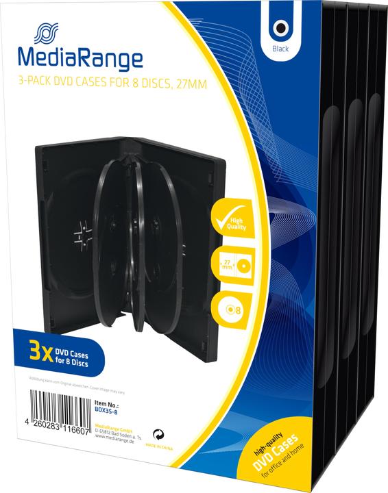 Produktbild MediaRange DVD-Leerhülle für 8 Discs