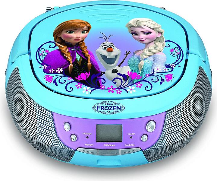 Produktbild eKids Disney Frozen CD-Player mit Mikrofon für Kinder tragbar Anna und Elsa -430