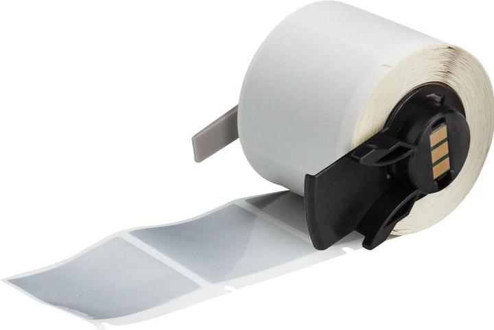 Image du produit Brady M6-32-435, polyester métallisé, argenté, brillant, 38.10 x 38.10 mm, permanent (250 E.) (4.60 cm)