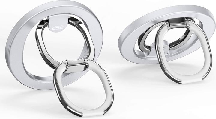 Actual product image ESR Halolock MagSafe ring stand for the phone - silver
