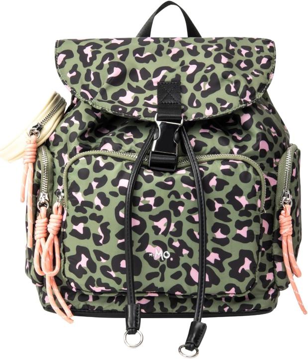 Actual product image UCY Leopard Print Backpack with Multiple Compartments and Adjustable Straps