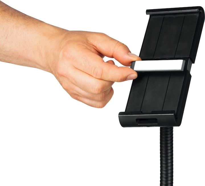 Actual product image Durable TOUGH FLOOR tablet holder 7-13"/-8mm/fully moveable/black