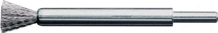 Actual product image Lessmann Brush Ø 12 mm Shank 6 mm Wire thickness 0.3 mm Stainless steel 15000 min-¹