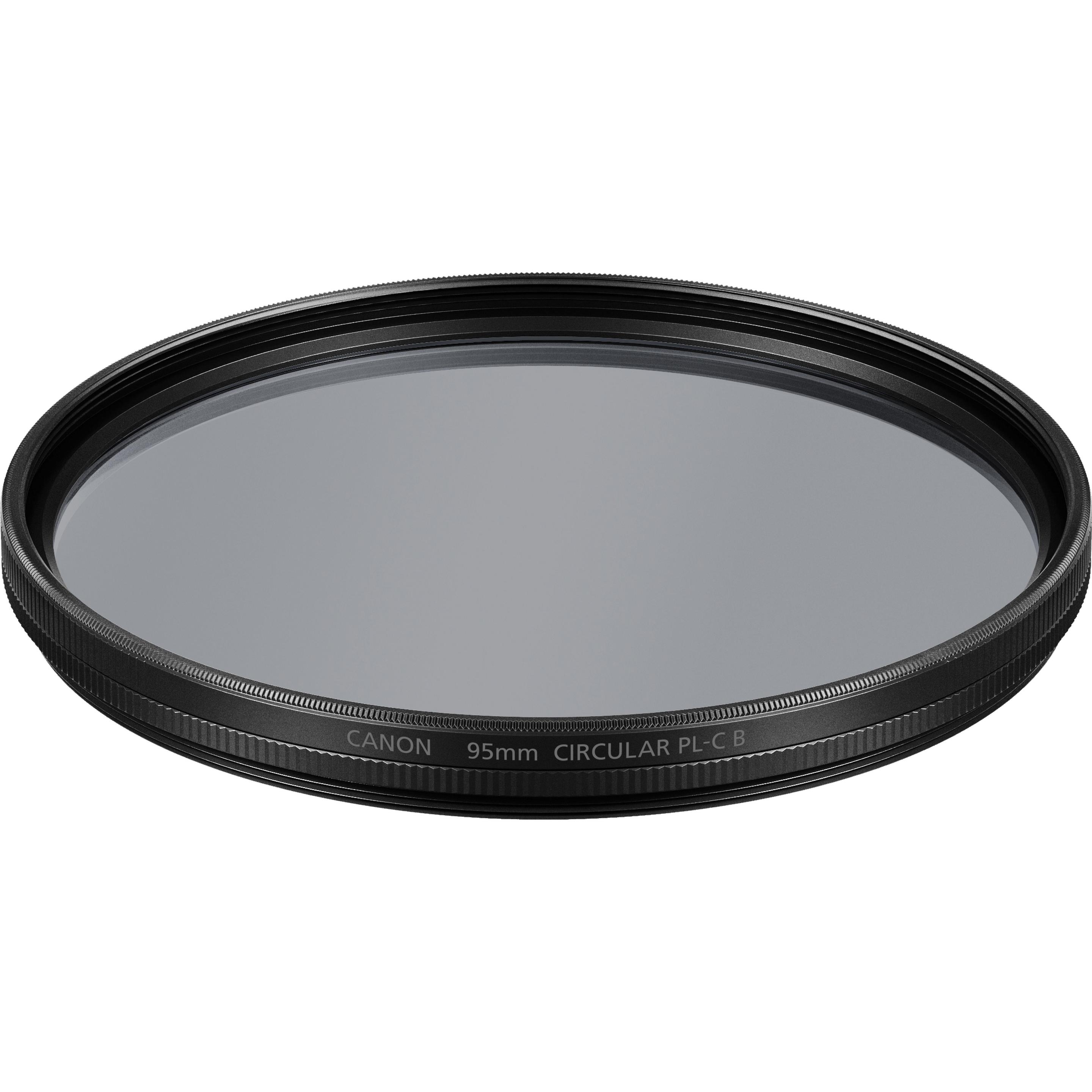 Canon Zirkularpolfilter Filter 95mm (95 mm, Polarisationsfilter, 95 mm), Objektivfilter, Schwarz