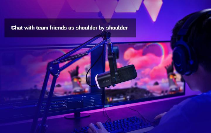 Produktbild Fifine AM8T Kondenser Mikrofon 3.5mm inkl. Mikrofonarm