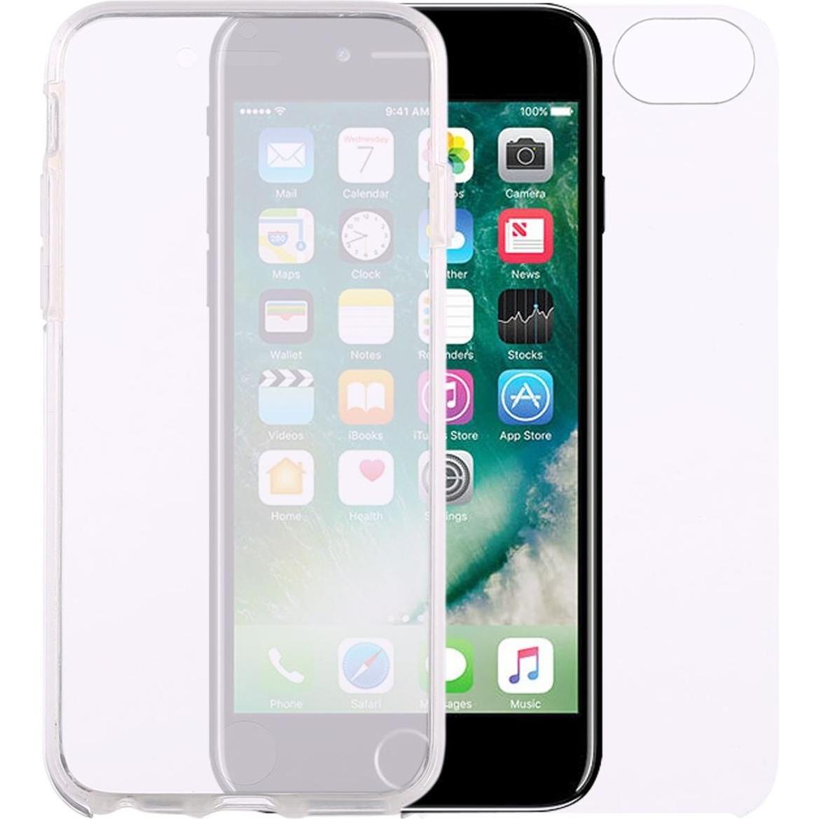 König Design Apple iPhone 8 Full Body 360 Silikon Schutzhülle Handyhülle Case Hülle Klar (Apple iPhone 8), Smartphone Hü...