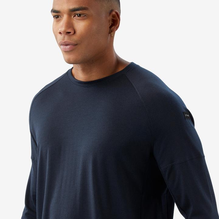 Actual product image Forclaz Langarmshirt Herren - Merino Resist dunkelblau (L)