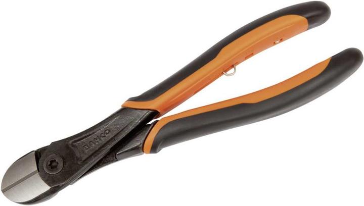 Actual product image Bahco ERGO high-performance diagonal cutters with self-opening two-component handle, phosphatised, 200 m (200 mm)