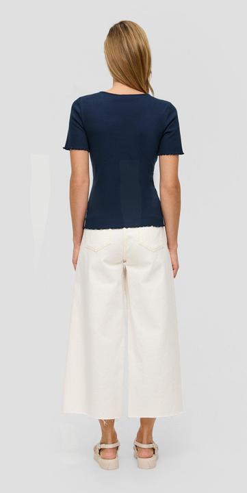 Actual product image S.Oliver T-Shirt Elastisches T-Shirt im Slim Fit mit Rundhalsausschnitt (44)