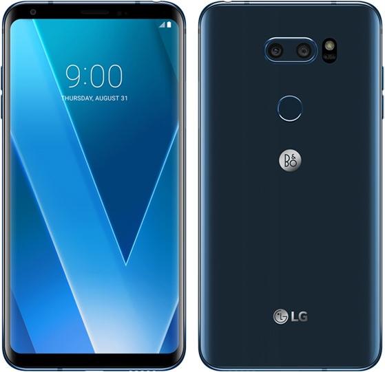 Actual product image LG V30+ (128 GB, Moroccan Blue, 6", Hybrid Dual SIM, 4G)