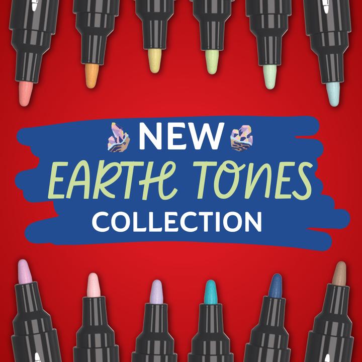 Actual product image Sharpie - Creative Marker Acrylic Paint Pens - Earth Tones - Bullet Tip - Assorted Colours - 12... (12x)