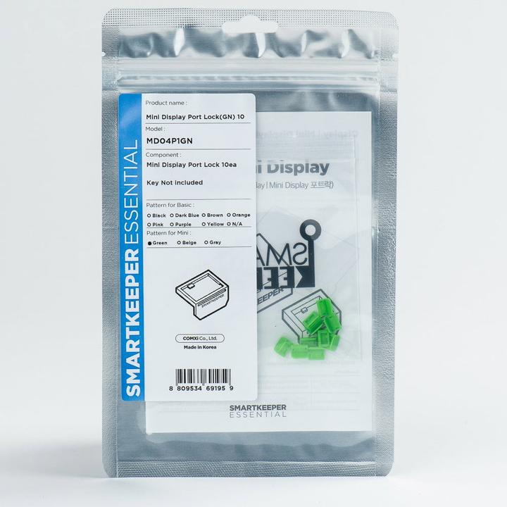 Actual product image Smart Keeper Mini Display Port Mini Blocker green 10 pcs.