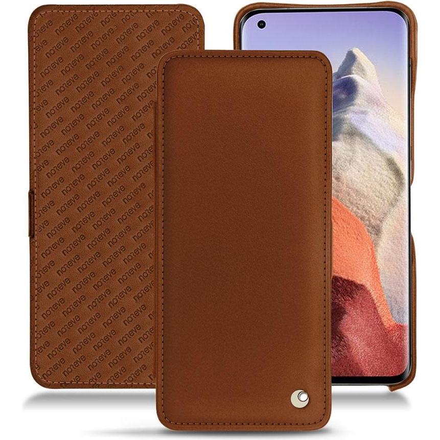 Noreve Lederschutzhülle horizontal (Xiaomi Mi 11 Ultra), Smartphone Hülle, Braun
